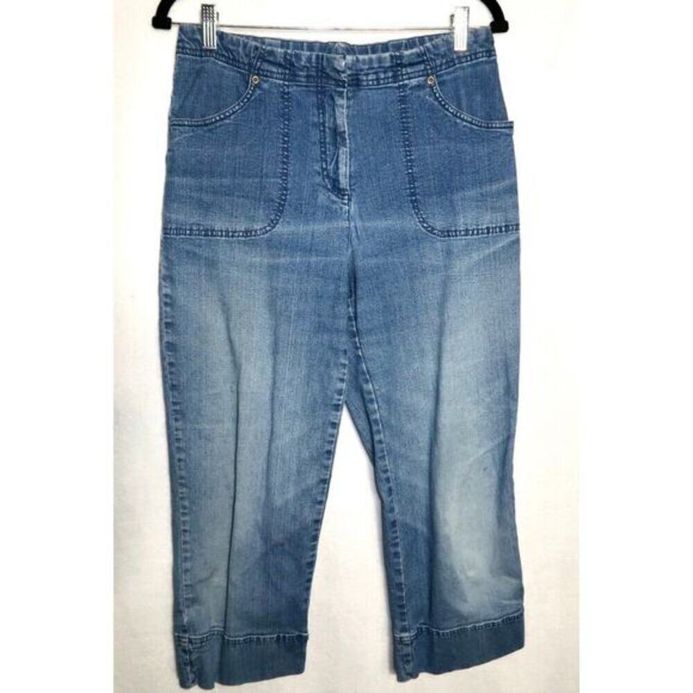 French Connection Cropped Patch Pocket w/ Back Flap Pocket Size 10 Jeans
